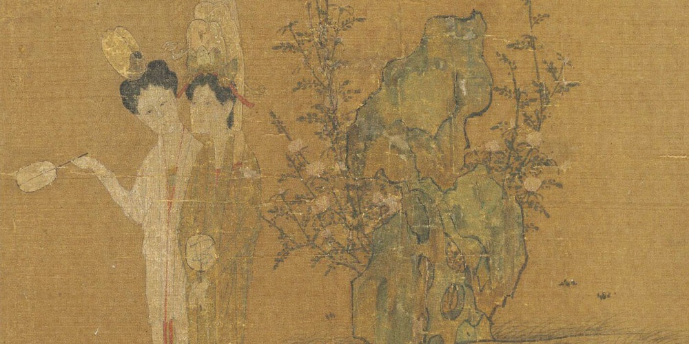 招凉仕女图局部